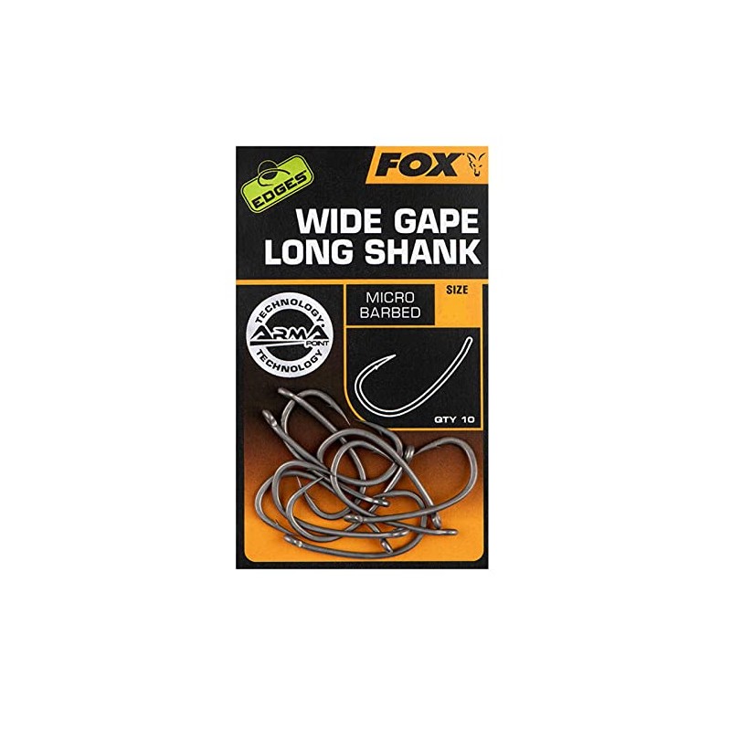 Fox Edges Armapoint Super Wide Gape Long Shank Size 4
