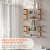 Lumber Rack Wall-Mounted Lumber Storage Rack, Heavy Duty Wood Storage