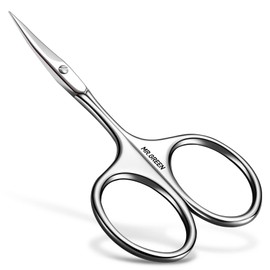 MR.GREEN Eyebrow Scissors Curved Blade Cuticle Facial Hair Scissors Professional Stainless Steel Manicure Trimmer Hair Remover (Mr-2001)