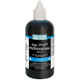 Squires Kitchen Gentian Ice Blue Professional Edible Food Colouring Liquid 200ml