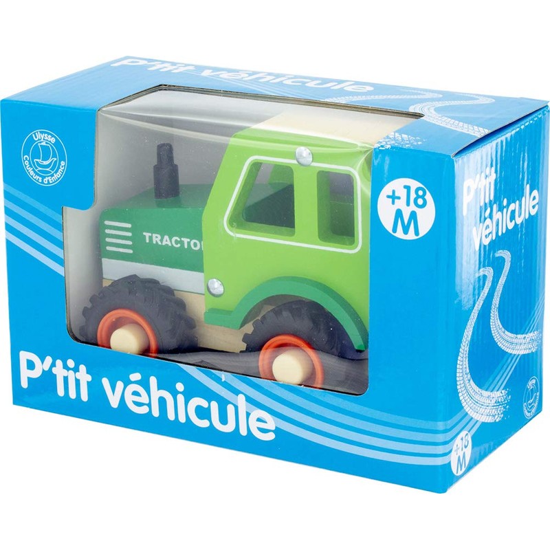 Ulysse Green Wooden Tractor