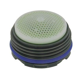 Neoperl 13 0100 5 Ultra Low Flow PCA Cache Spray Aerator, Tom Thumb Size, 0.5 GPM, Lime Green/White Dome, Spray Stream, M16.5 x 1 Threads, Plastic, 0.463" Height