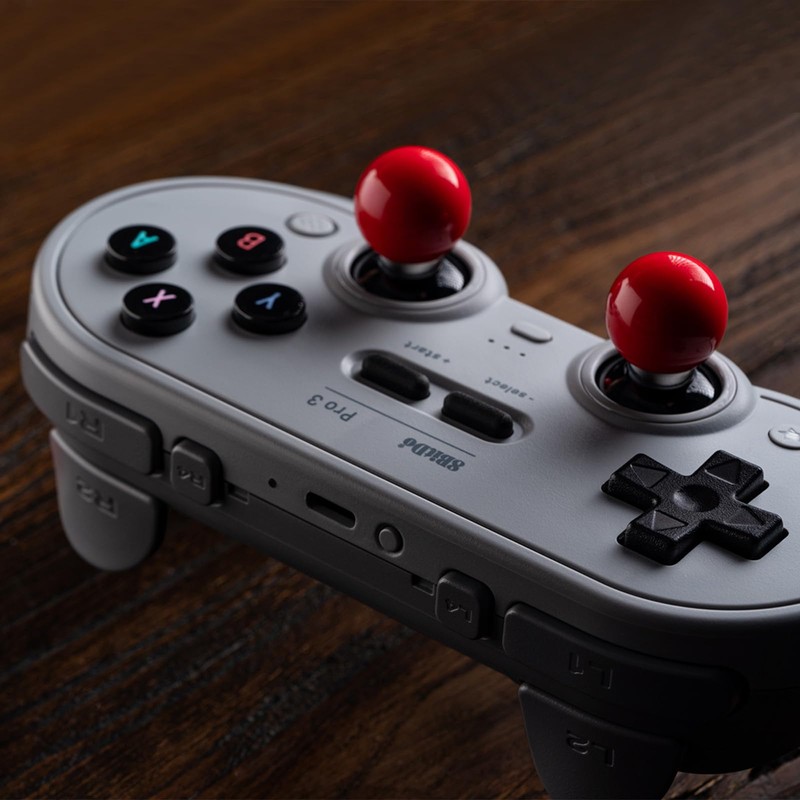 8BitDo Pro 3 Bluetooth Controller for Switch/Switch2,Windows,Apple,SteamOS,Android, TMR Joysticks, Swappable