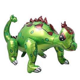 Self Standing Dinosaur Tyrannosaurus Animal Balloons for Birthday Party Baby Shower Decoration Kit Inflatable Party Supplies Decorations Gift Kids and Adults (3D Ankylosaurus Green)