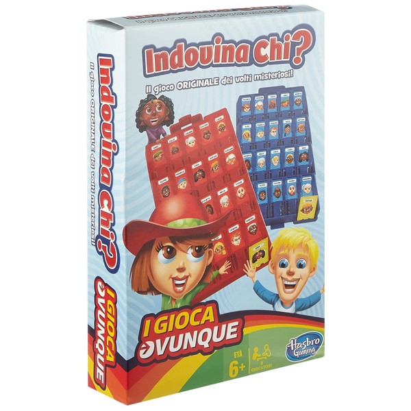 Hasbro Gaming - Guess Who? Travel (Box Game), from 0 to 14 years, B1204103 [Italian Version]