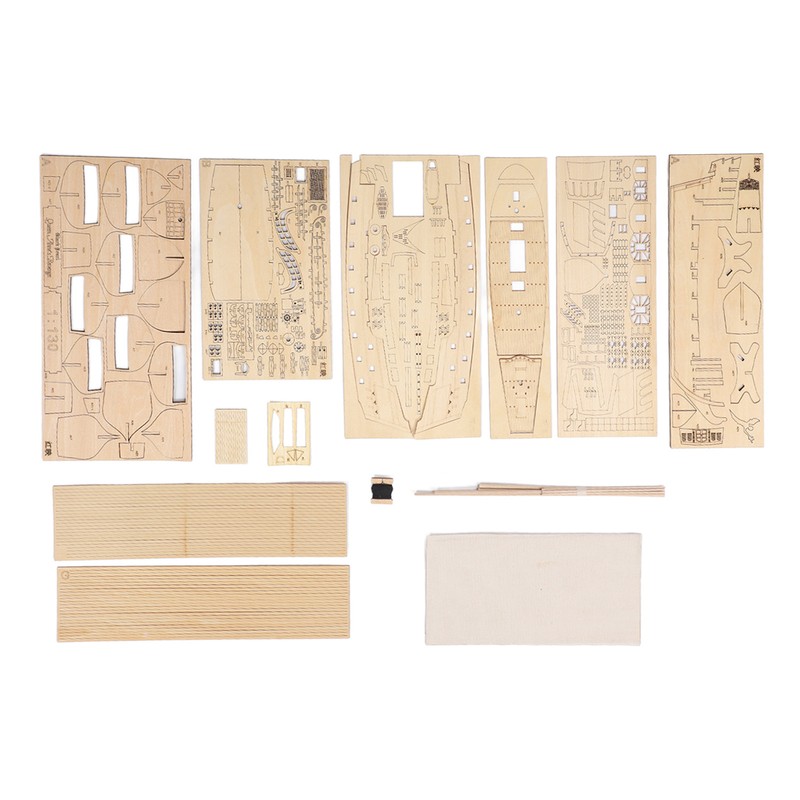 1: 130 Wooden Model Sailboat Kit for Adults Improve Hands