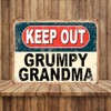 Shawprint Keep Out Grumpy Grandma Funny Metal Signs Home Pub