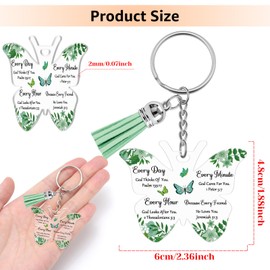 Acrylic Religious keychain Bible Verse Keychain for Women Faith Christian Gifts for Women Inspirational Religious Church Gifts Baptism Confirmation Spiritual Gift for Her Birthday Christmas