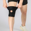 Meniscus Protective Knee Pad Black Free Size Anti Slip Adjustable
