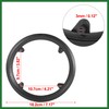 Motoforti 42 Teeth 9.7-10.7cm Bicycle Crankset Chain Wheel Cover Black
