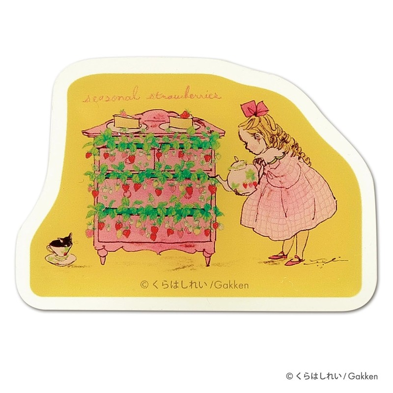 Gakken Stafl G05535 Acrylic Clip, Strawberry