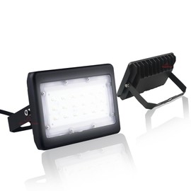 RuggedGrade 30W LED Flood Light | Kivo II Series | Color Selectable 3000K/4000K/5000K | Outdoor Waterproof Security Light | Flood Mount with Photocell | DLC 5.1 Premium