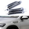 Maso Car Fender Vent Hood, Chrome Silver Car Bonnet Air