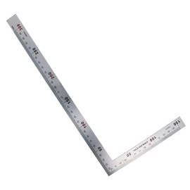 Utoolmart Right Angle Ruler, Framing Square Ruler, 150 x 300mm Stainless Steel, L Shape Ruler, Framing Ruler, Square Tool for Carpenter Engineer
