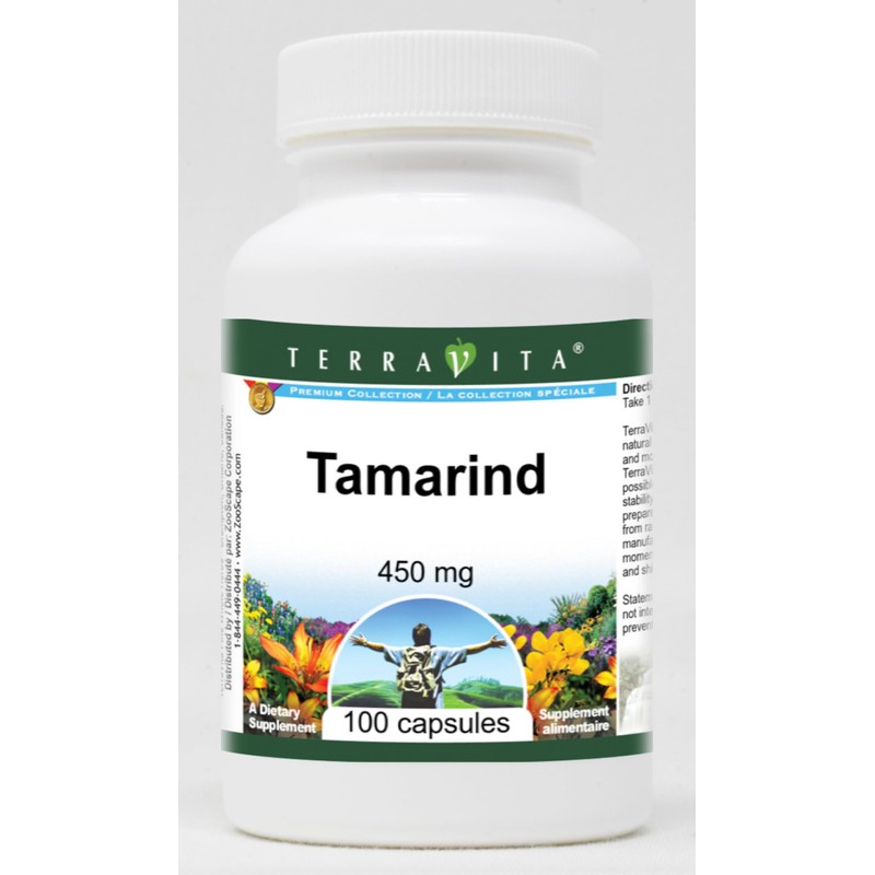 Tamarind - 450 mg (100 Capsules, ZIN: 521505)