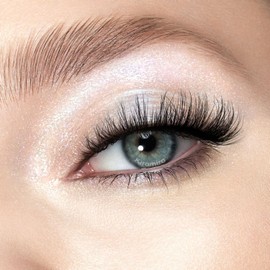 Lashes Natural Look Faux Mink Lashes Fluffy Wispy Eyelashes Short Natural False Lashes Cat Eye 6D Volume Strip Lashes Pack 7 Pairs