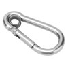 10Pcs Snap Hook Stainless Steel Safety Rope Spring Carabiner Hanging