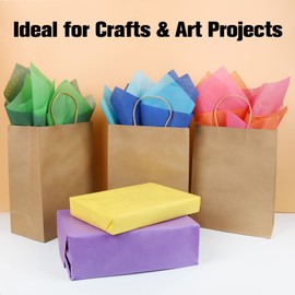 Simetufy 60 Sheets Tissue Paper for Gift Bags, 10 Bold Colored Tissue Paper for Crafts, Art Tissue Paper Bulk, Gift Tissue Paper 20 x 20 Inch