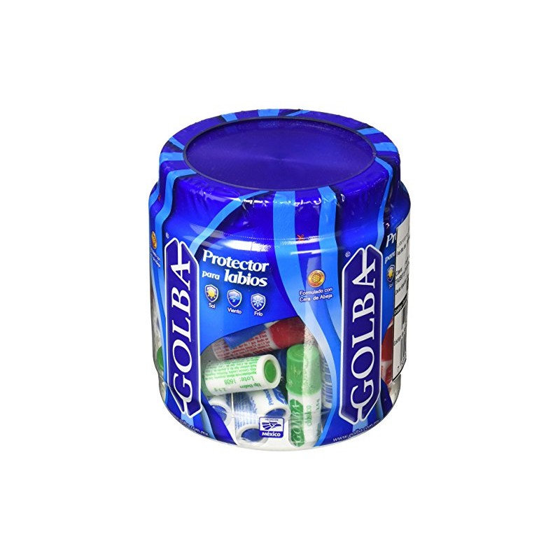 Golba Protector Labial Exhibidor 60 x 2.5 g, 60 unidades