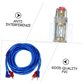 FUNOMOCYA 1set Car Amplifier Wiring Kit Gauge Installation Cable for and Speakers Oxygen Noise Design Easy to Install for Optimal Audio Performance