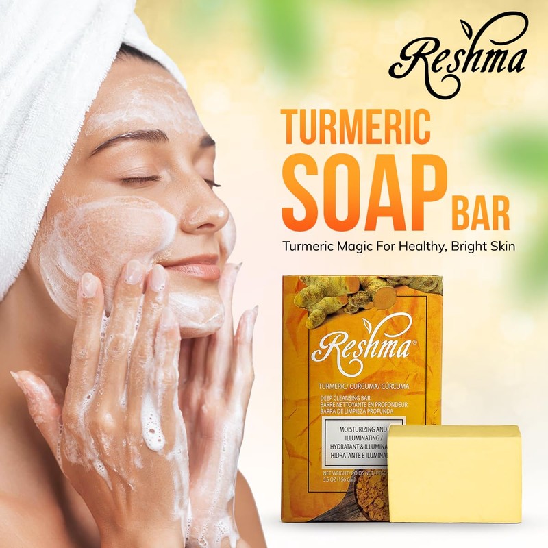 Reshma Beauty Turmeric Soap | Infused with Turmeric Extract, Olive