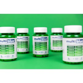 Multiblue Complejo B Cpsulas 30 Unidades Sin Sabor Vitaminas B1 B2 B3 B5 B6 B9 B12                                                                    