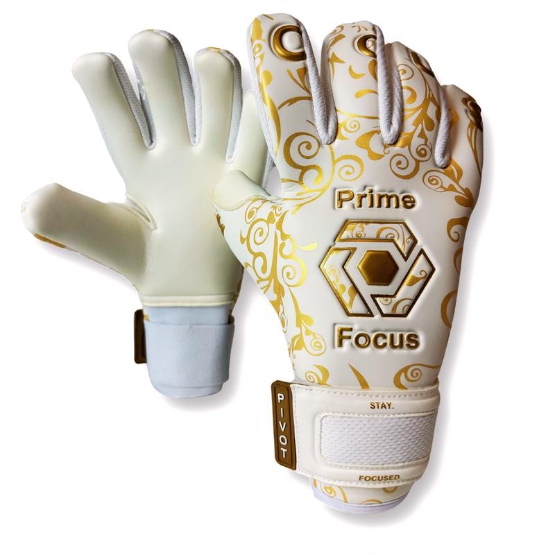 Prime Focus Goalkeeping Pivot Gold Gloves - Superior Grip &