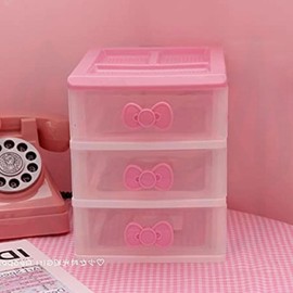 YIRANJIA Kawaii Makeup & Desk Organizer | Cute Room Accessories for Decor & Storage Decor Stuff for Room Organizer