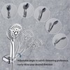 BRIGHT SHOWERS Shower Head Holder Wall Mount, Adjustable Handheld Shower
