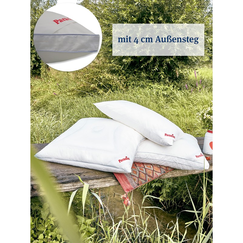 PARADIES Softy Top Organic Firm Pillow 40 x 80 cm,