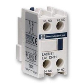 Telemecanique LADN11 RELAY, INDUSTRIAL, AUXILLIARY CONTACT BLOCK, 1 NO/1 NC CONTACTS