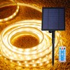 LED Tape Light Solar Outdoor 8 Lighting Modes Remote Control