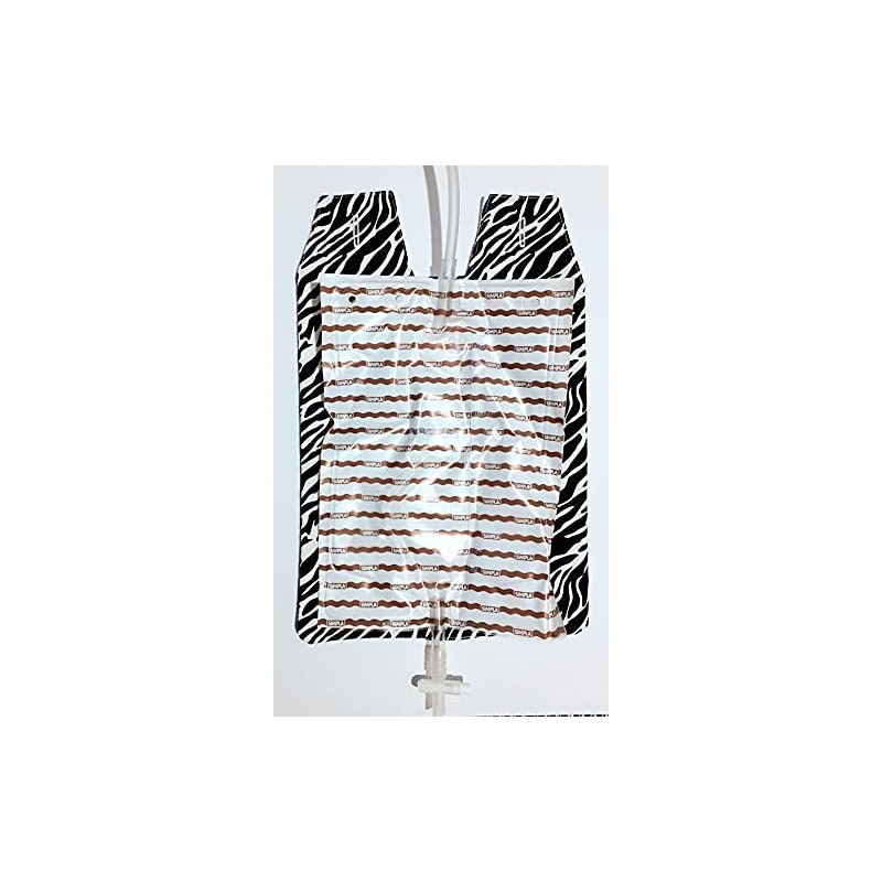 Catheter Night Bag Holder, Cover Zebra100% Cotton.