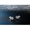 Presentski Pug Dog Earrings for Women,Bulldog Puppy Animal Stud Earrings