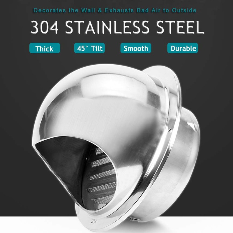 HG Power 304 Stainless Steel Air Vent Round Grille Ventilation