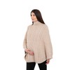 SAOL Pregnancy Poncho Cardigan 100% Merino Wool Cable Knit Irish