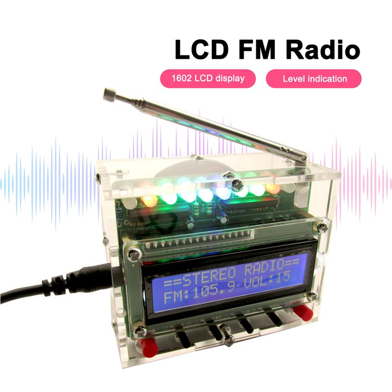 DIY FM Radio 87 To 108MHz LCD Display Digital Radio