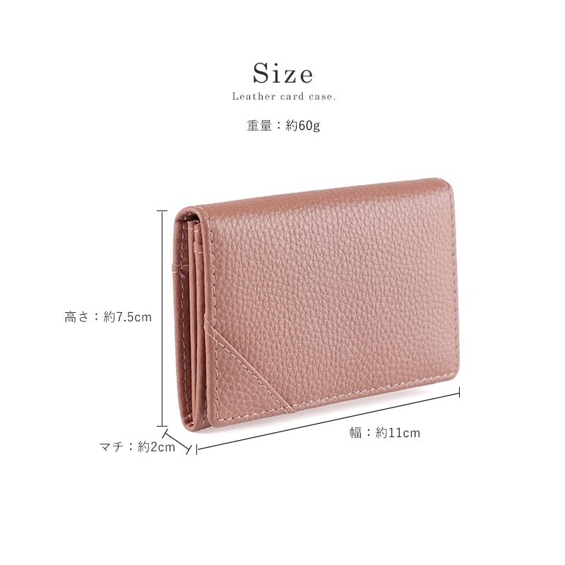 Liz Days Business Card Holder, Women's, Genuine Leather, Large Capacity,