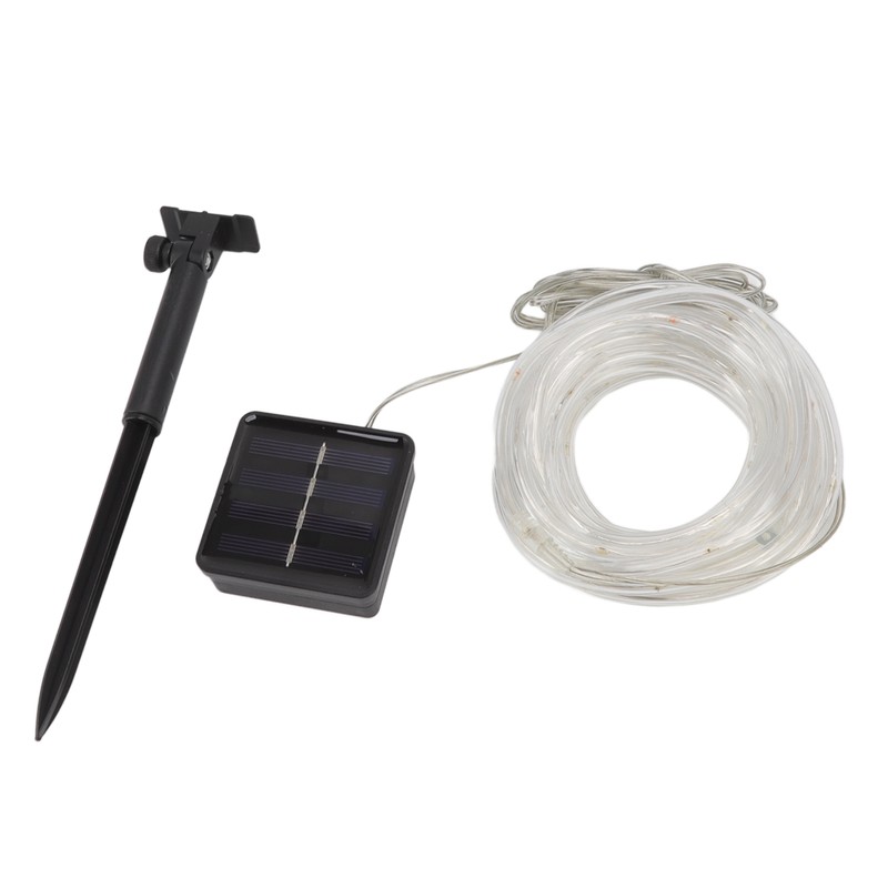 Solar Rope String Lights Waterproof Low Voltage LED Light Beads
