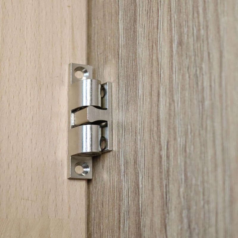 MS Beschläge Double Ball Catch Brass - Furniture Lock Adjustable
