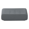 Kleine Wolke 4004478221888 Stoneware Cubic Soap Dish, Anthracite, Multi