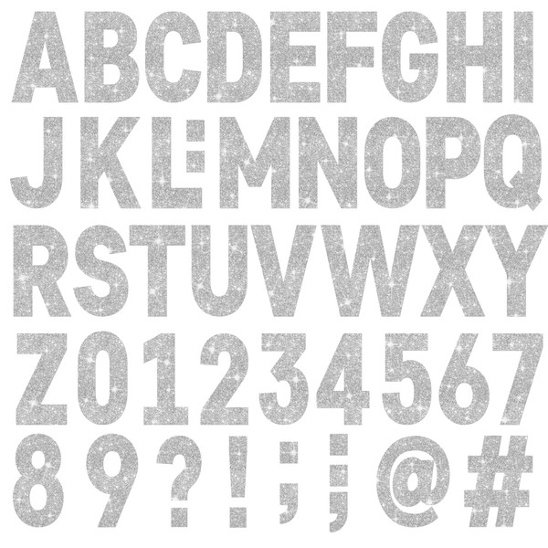 24 Sheets Large Letter Stickers 4 Inch Big Font 282