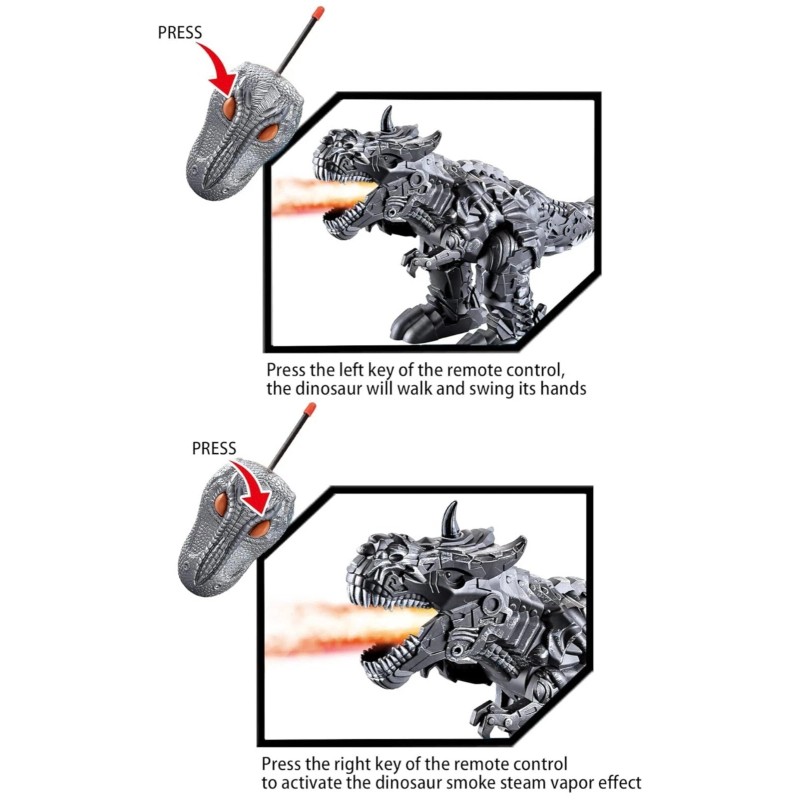 RC TOY T Rex Dinosaur Electronic Walk, Sound, Light Up