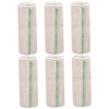 6 Rolls Elastic Bandage Wrap, 6"X15ft Breathable Compression Bandage with