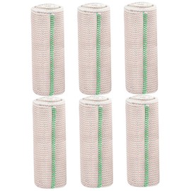 6 Rolls Elastic Bandage Wrap, 6"X15ft Breathable Compression Bandage with Self-Closure, Washable Compression Wraps Knee Support Bandage Compression Wrap Bandage for Legs, Arms, Hand