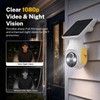 LinkSear 4G LTE Cellular Solar Security Camera Wireless Outdoor, No