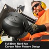 COOLJOB Full Brim Hard Hat, Vented Construction Safety Helmet OSHA