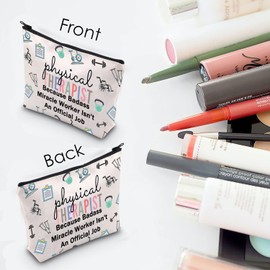 Physical Therapist Cosmetic Makeup Bag PT Thank You Gift New PT Gift PT Graduation Gift (Physical Bag)