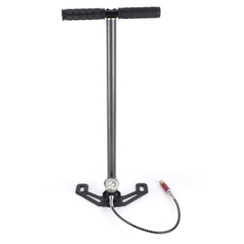 Ejoyous High Pressure Hand Pump, 3 Stage Air Filling Stirrup Pump up to 6000 psi Airgun PCP Pump with Gauge for High Pressure Tires and Pre-Charged Pneumatic Airguns