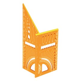 Hoteche 3D Multifunktions-Winkelmesser - Aluminium, Laser-Markierungen, 170mm, für präzises Anreißen und Messen